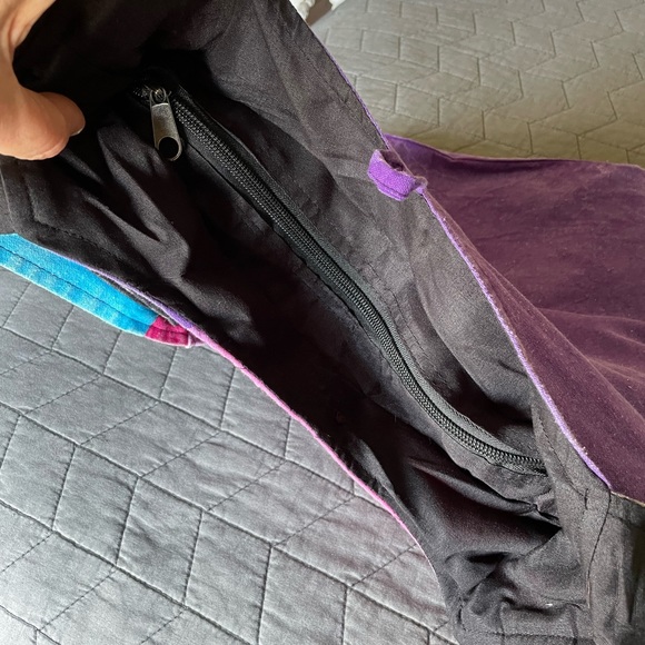 NWT The Collection Royal Hobo Bag, handmade unique bright multicolored zip close - Picture 9 of 10